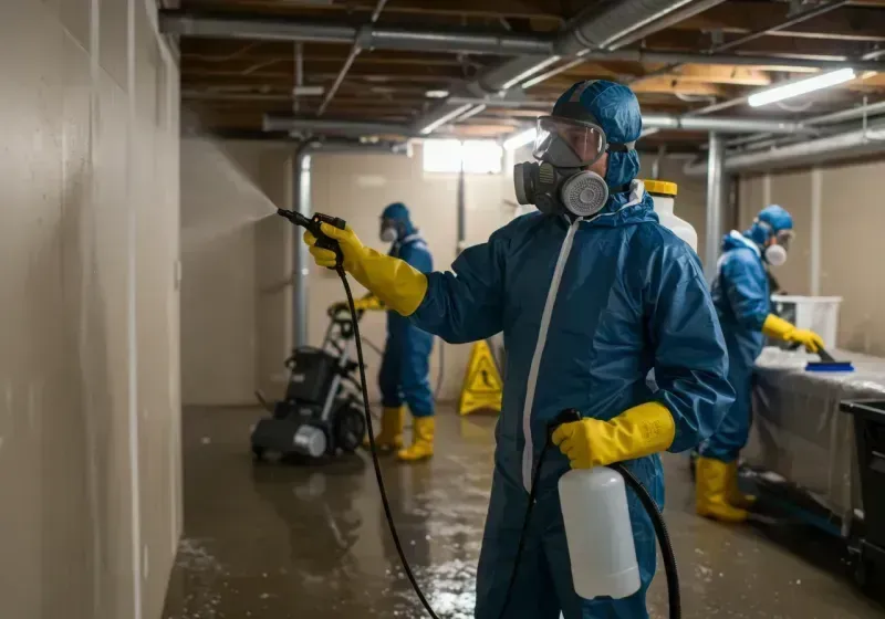 Basement Sanitization and Antimicrobial Treatment process in Fennville, MI